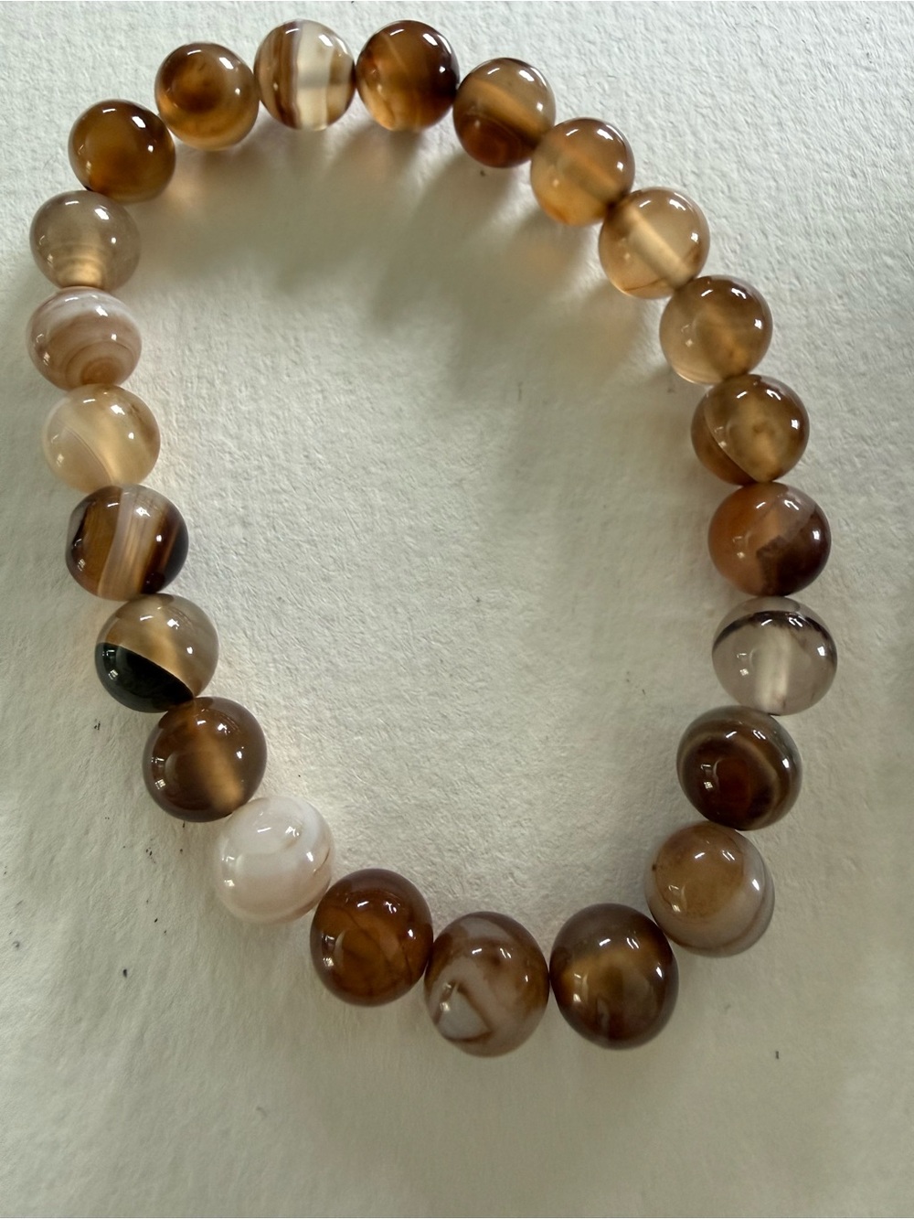 Set of 2 Agate Stretch Bracelets - Picture 3 of 4